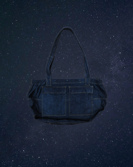 Scrunch Shopper Bag w/Pockets